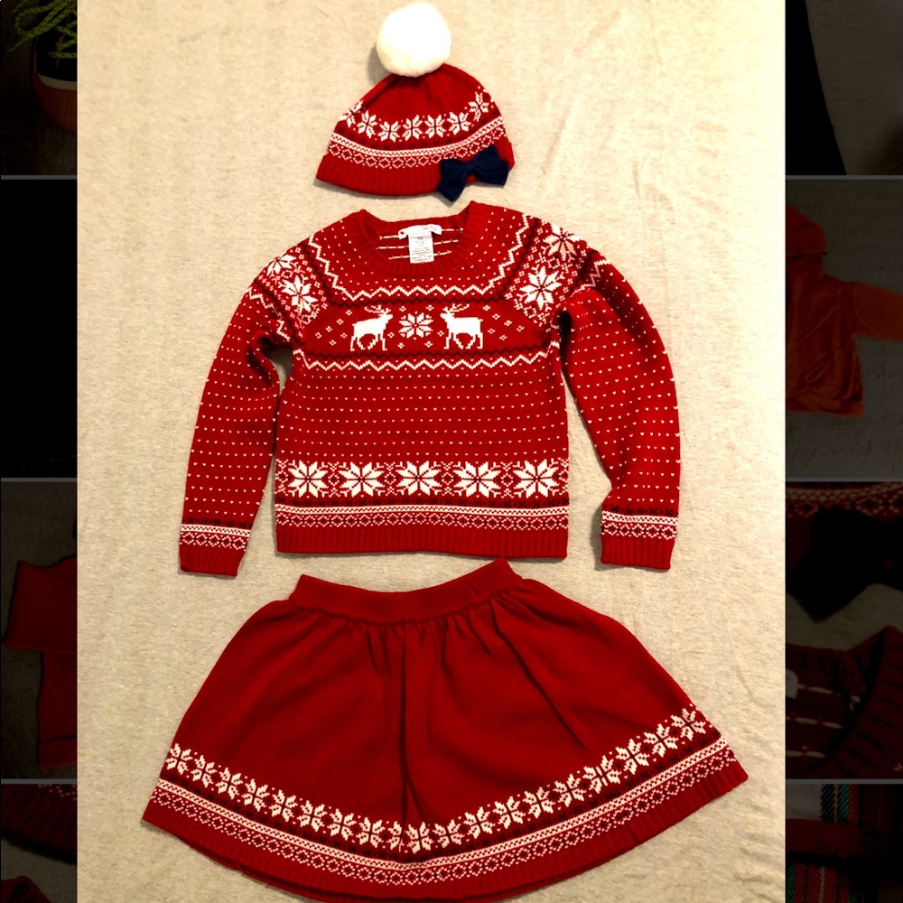 Matching set with hat/ Christmas